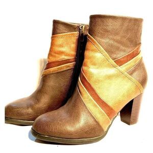 BROWN ANKLE BOOTS by PATRIZIA Size 8